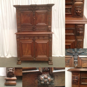 sideboard in solid walnut 18th century 