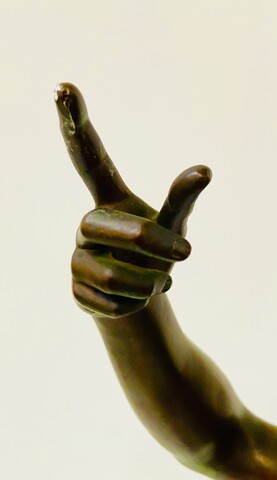 statua in bronze di Mercurio socle marbre noir patine brune . XIX siècle .