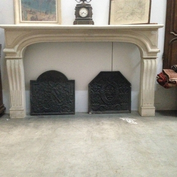 Stone fireplace 