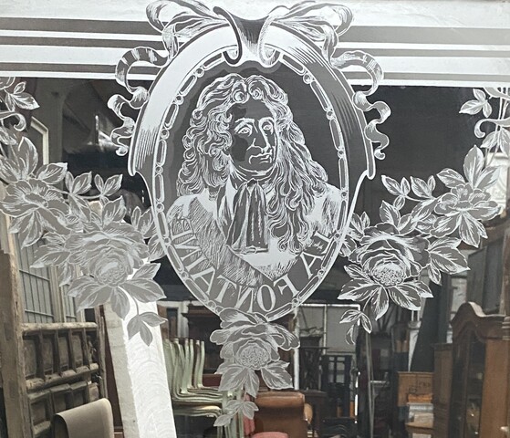 suite de trois portes gravées décor fable de la Fontaine . XX siècle .