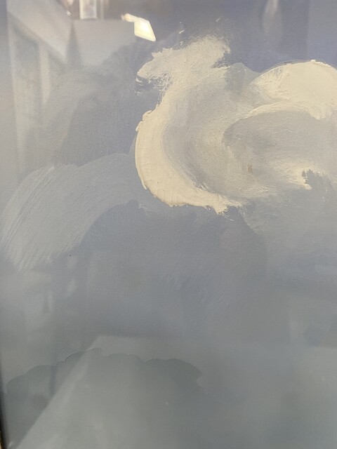 tableau portant la signature de Leon Haffner thème un trois mats . XX siècle .