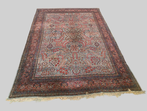 Tapis ancien / Tapis fait main / Tapisserie /Tapis Persan /Table /Console