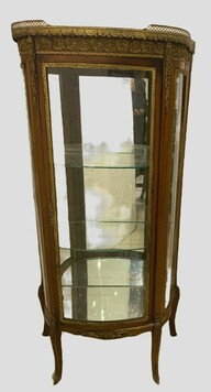 Vitrine Napoléon III En Acajou Et Bronze Ciselé XX Siècle